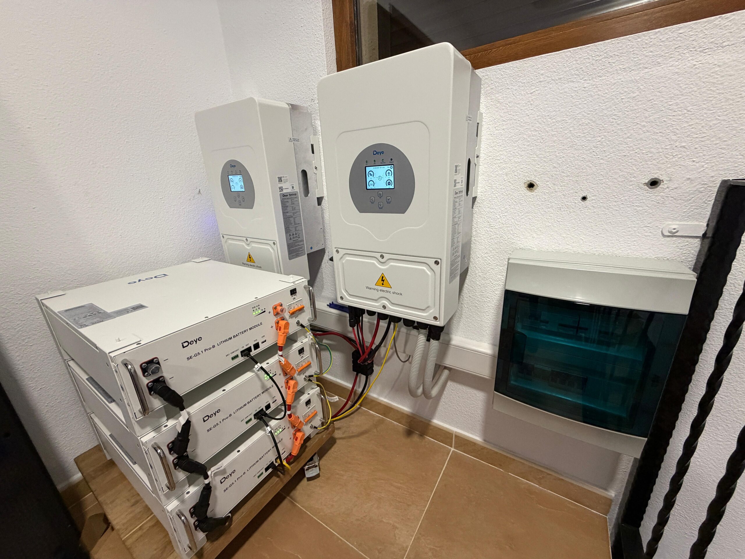 Instalación eléctrica con sistemas de respaldo
